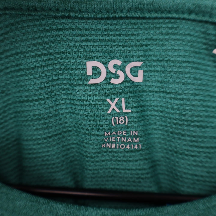 DSG Boys XL 18 Pieced Graphic Movement Tee Teal Pool Soccer Tournament