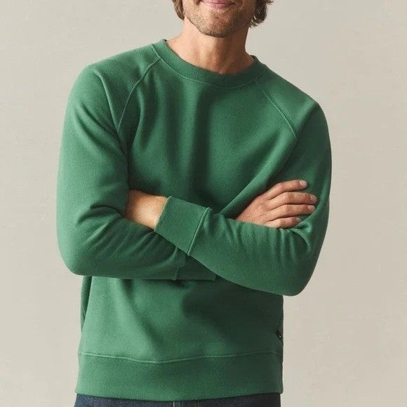 American Giant Midweight Sweatshirt Mens XL Hunter Green Cotton Fleece Pullover