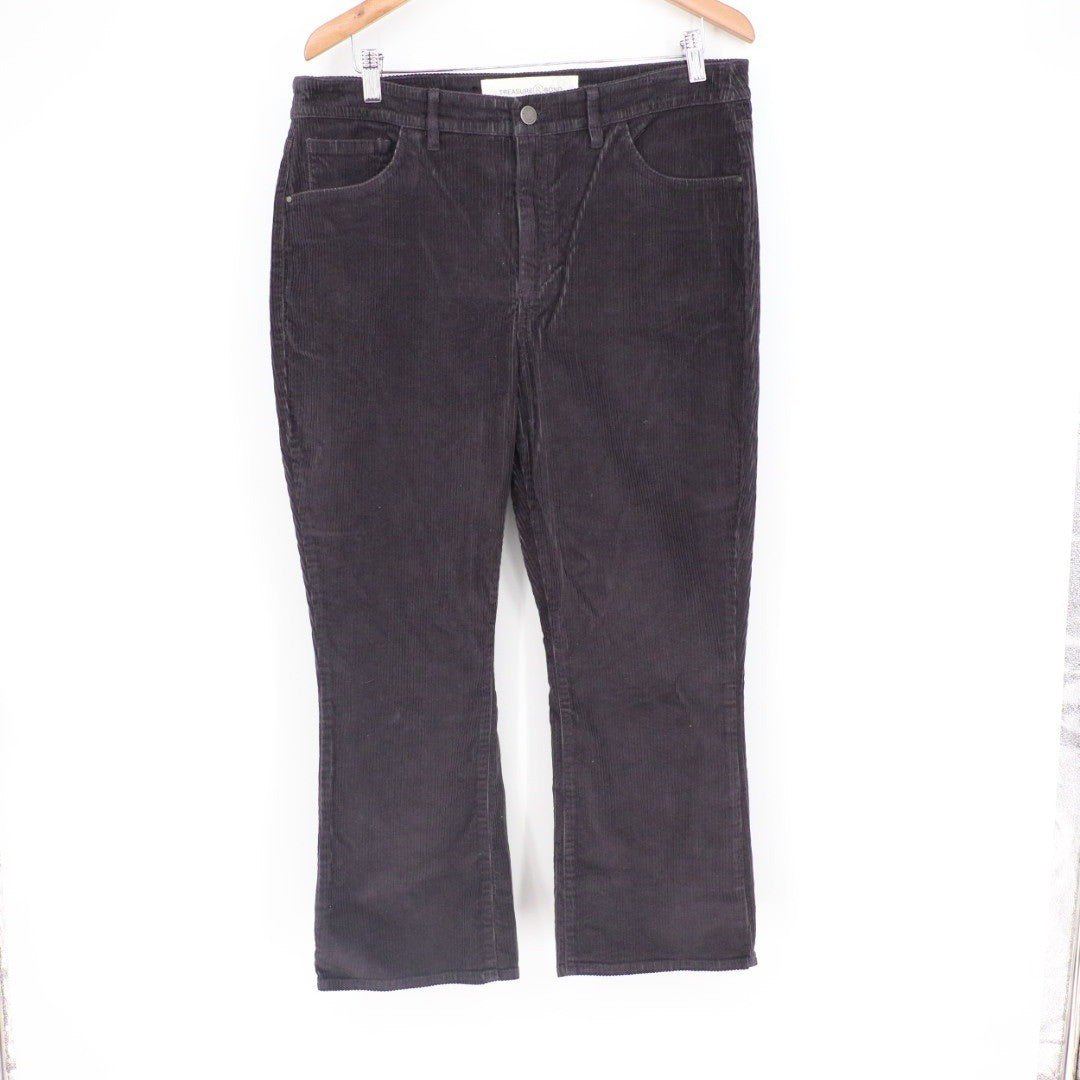 Treasure & Bond Corduroy Pants Dark Gray Bootcut Size 32