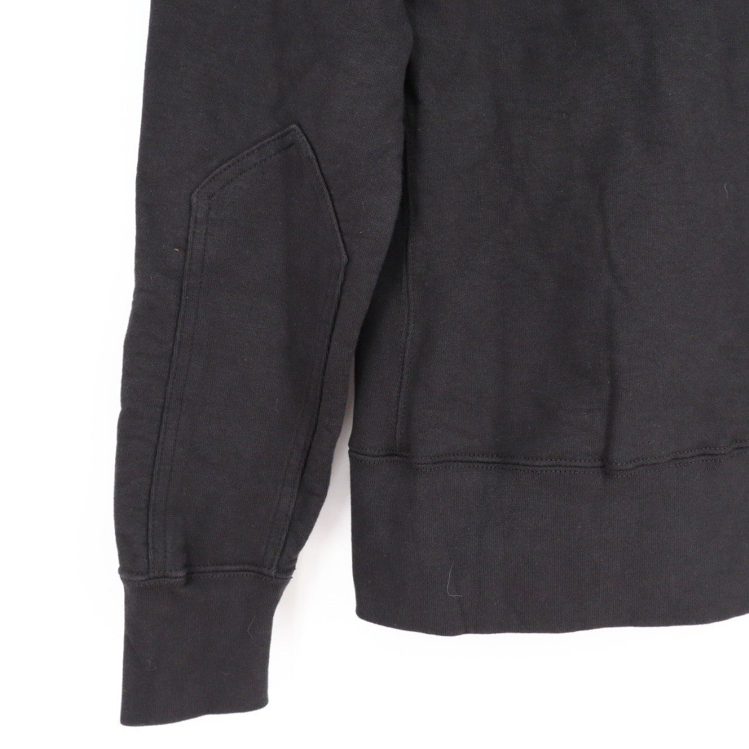 American Giant Womens Black Cotton Full Zip Hoodie Sweatshirt Size L
