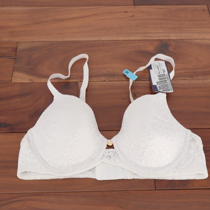 Maidenform Custom Lift Lace T-Shirt Bra White Underwire DM2423 36C