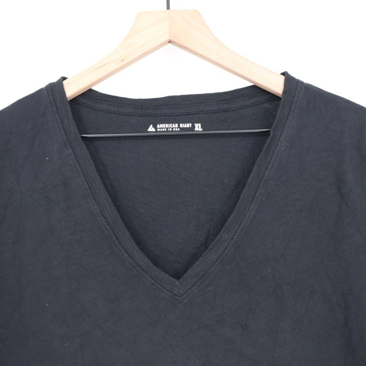 American Giant Women's Classic Cotton V-Neck Tee Size XL Made In USA