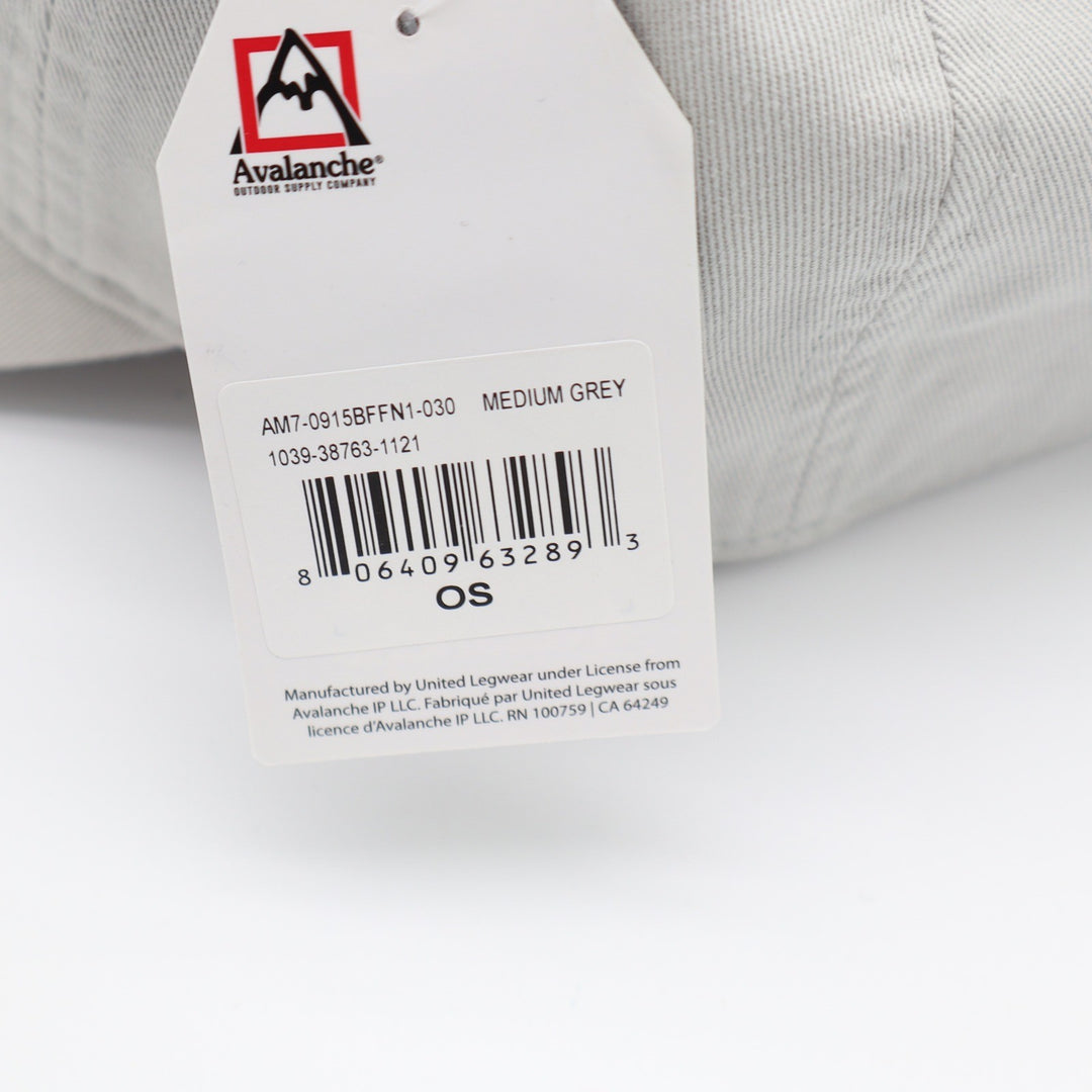 Avalanche Outdoor Supply Co Grey Mountain Logo Baseball Cap Hat