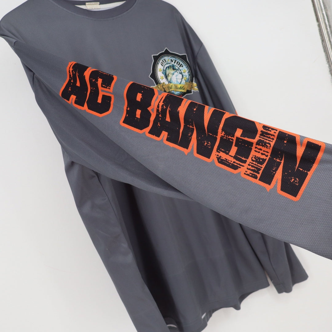 Unbranded Performance Shirt Mens 2XL One Stop Bait & Tackle Gray Fishing