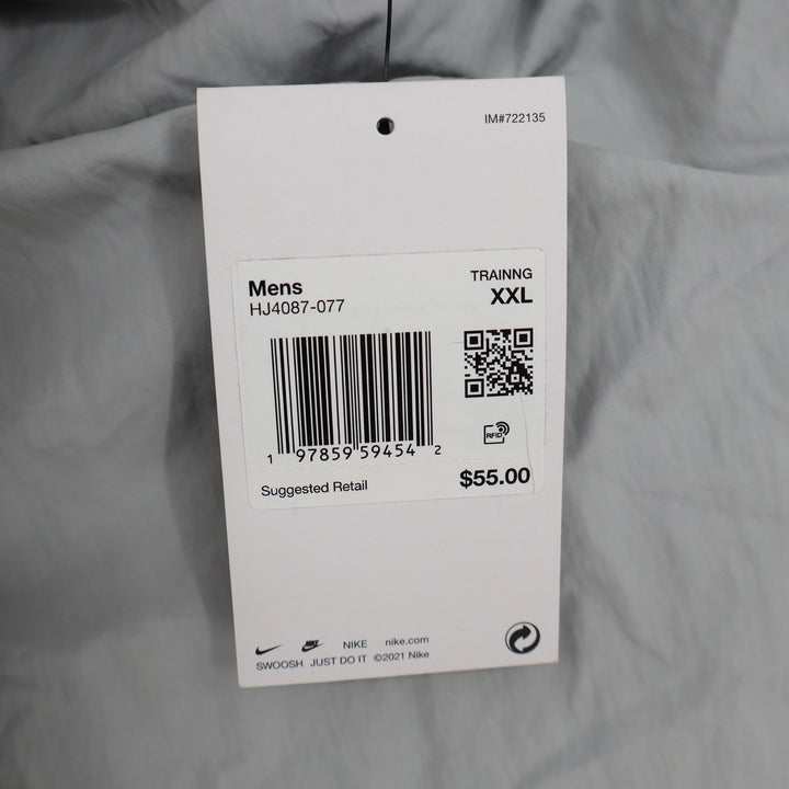 Nike Mens Dri-FIT 5 Inch Training Shorts Grey XXL NEW