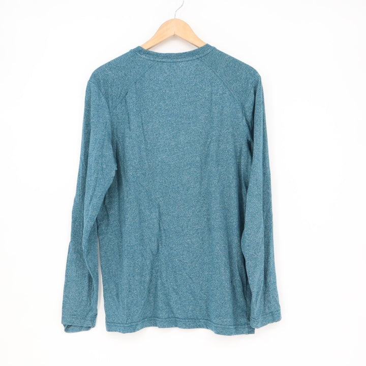 Wolverine Edge T-Shirt Mens Medium Heather Blue Cotton Crew Neck Long Sleeve