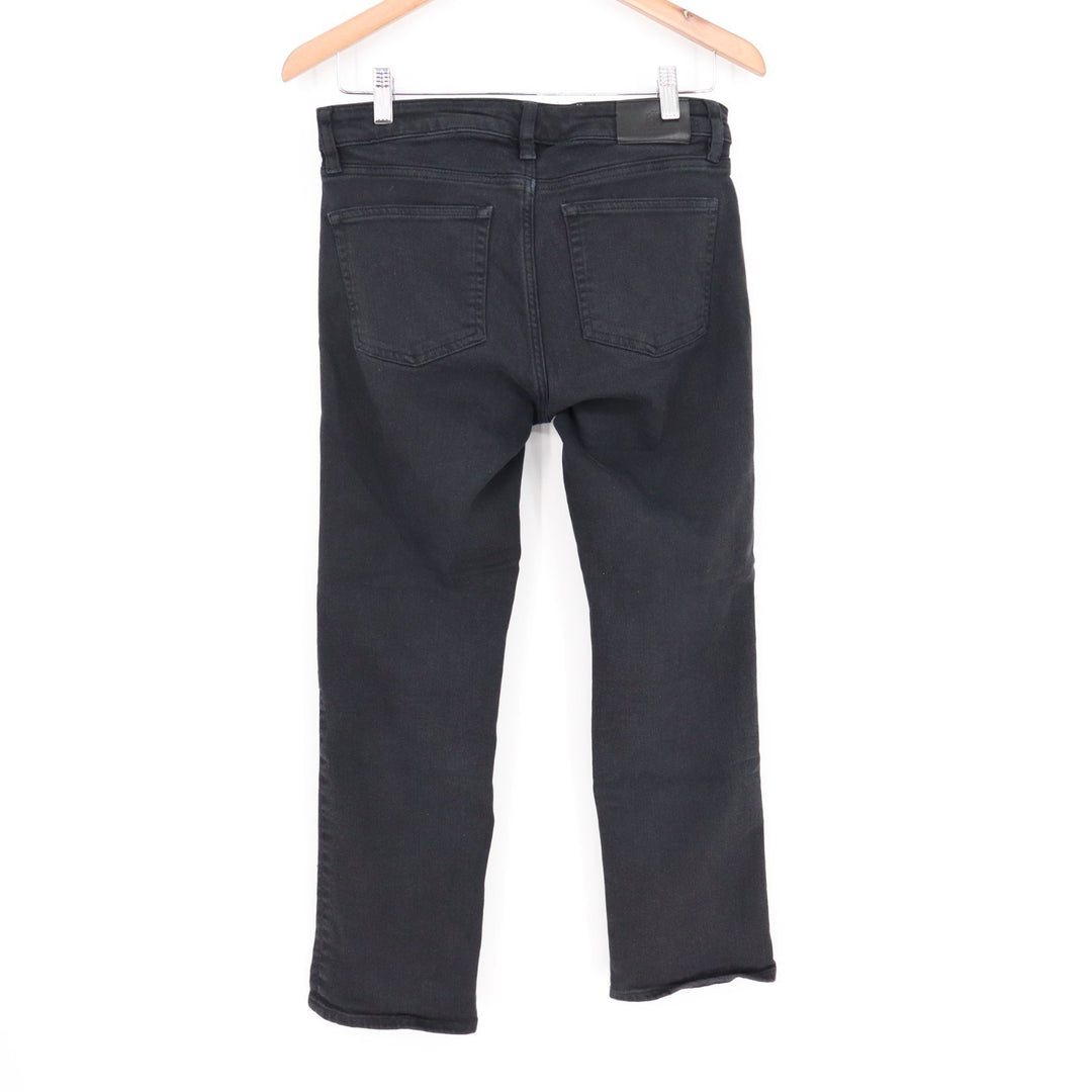 Lauren Ralph Lauren Jeans Womens 6P Black Cotton Stretch Mid-Rise Straight Leg