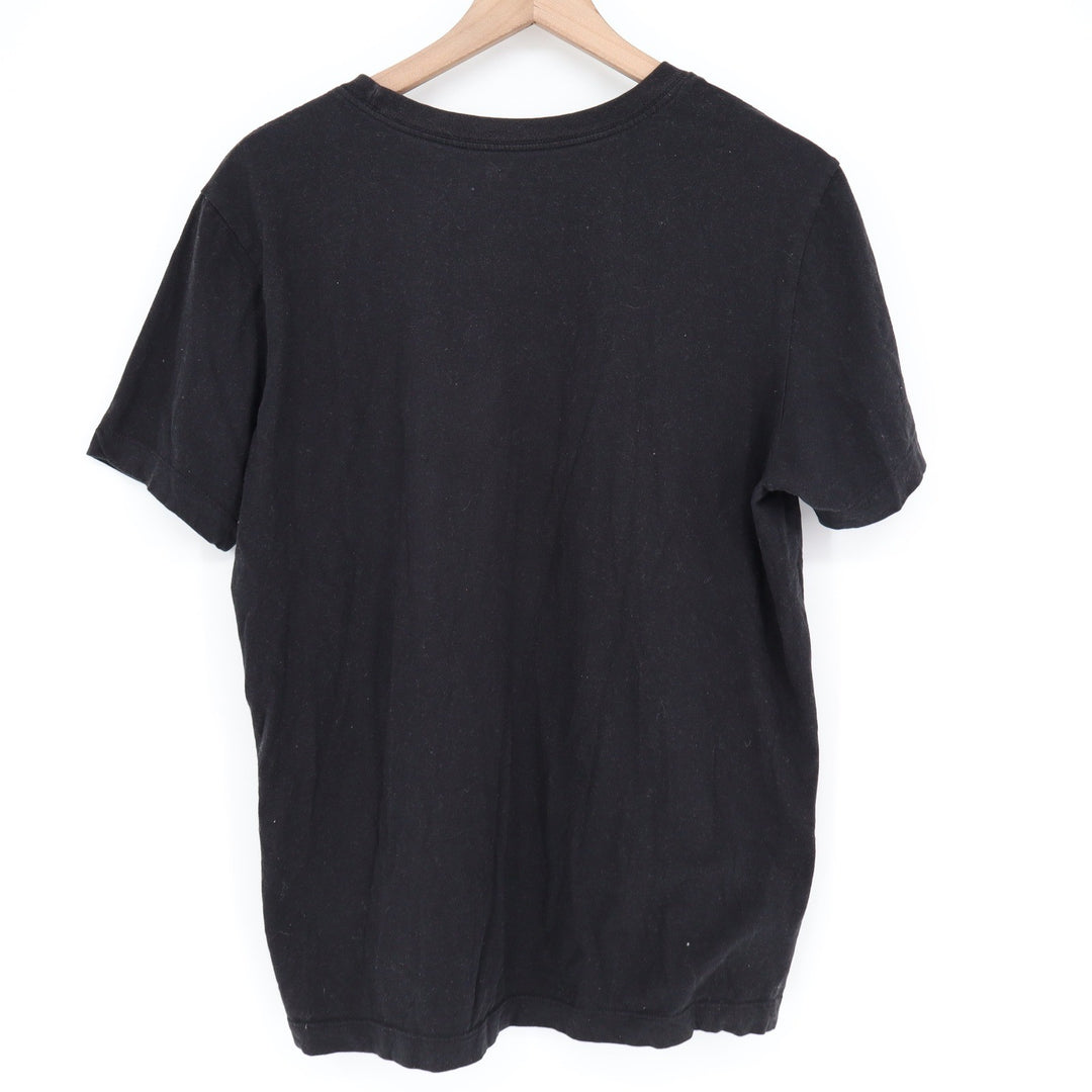 Nike Womens Black Futura Logo Swoosh Graphic T-Shirt Size M