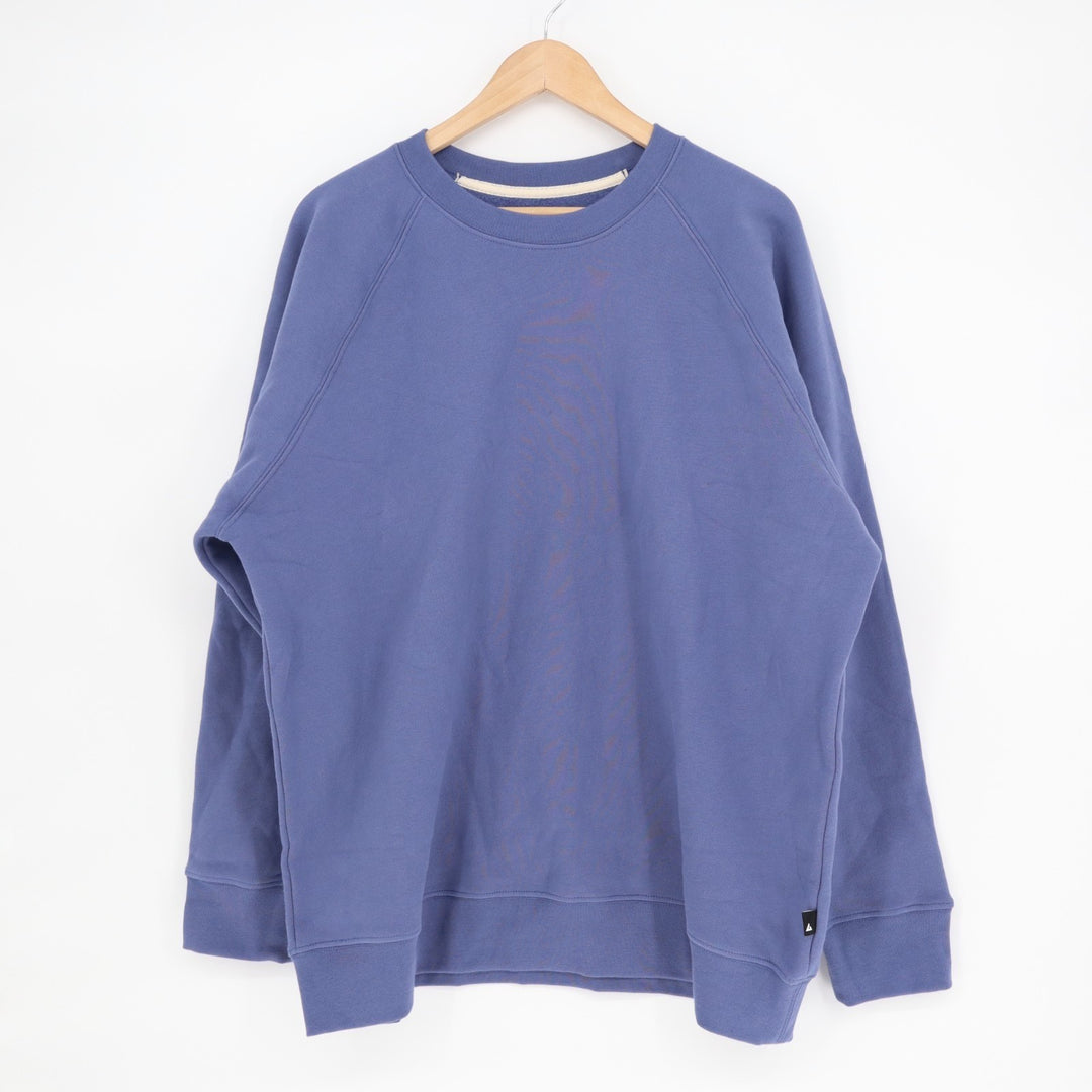 American Giant Midweight Sweatshirt Mens Large Blue Cotton Fleece Lined Pullover
