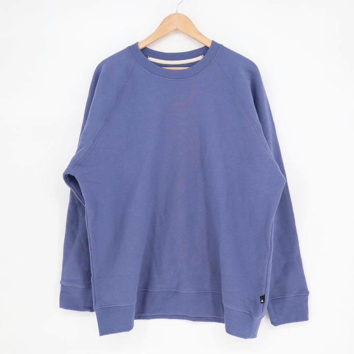 American Giant Midweight Sweatshirt Mens Large Blue Cotton Fleece Lined Pullover