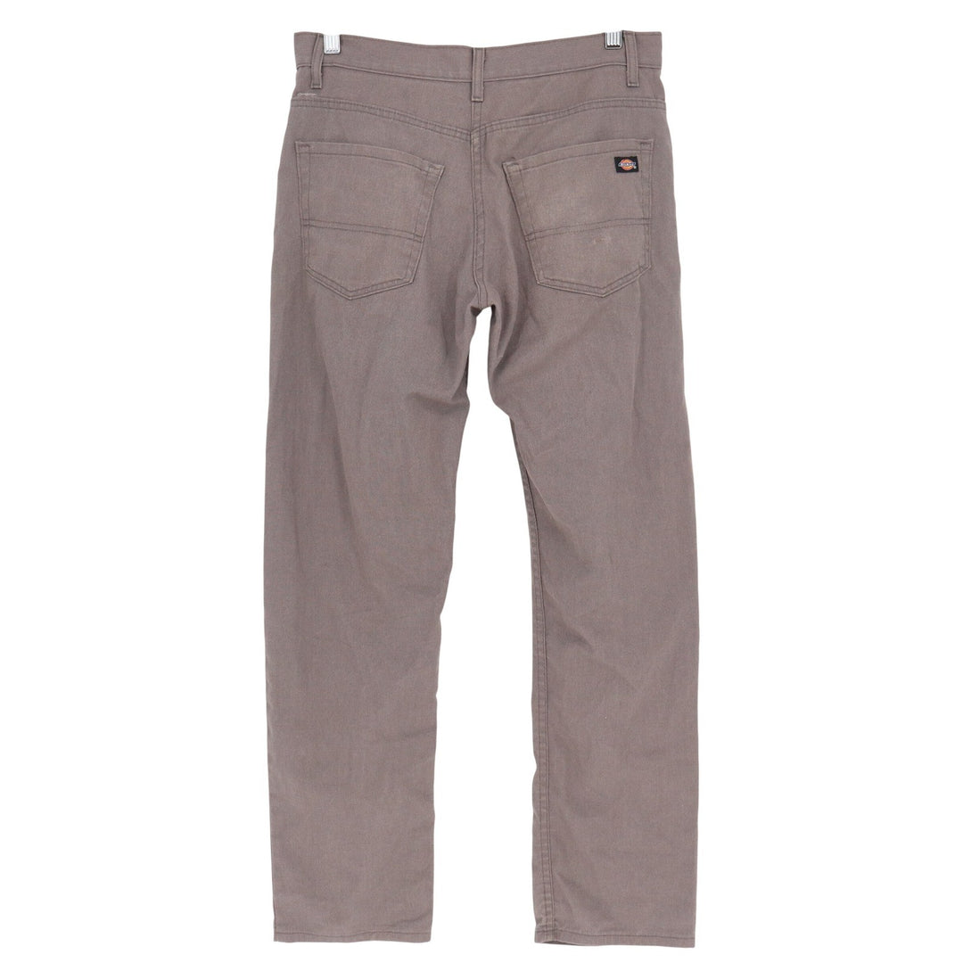 Dickies Mens Straight Leg Flexible Durable Twill Pants Taupe Brown 32x32