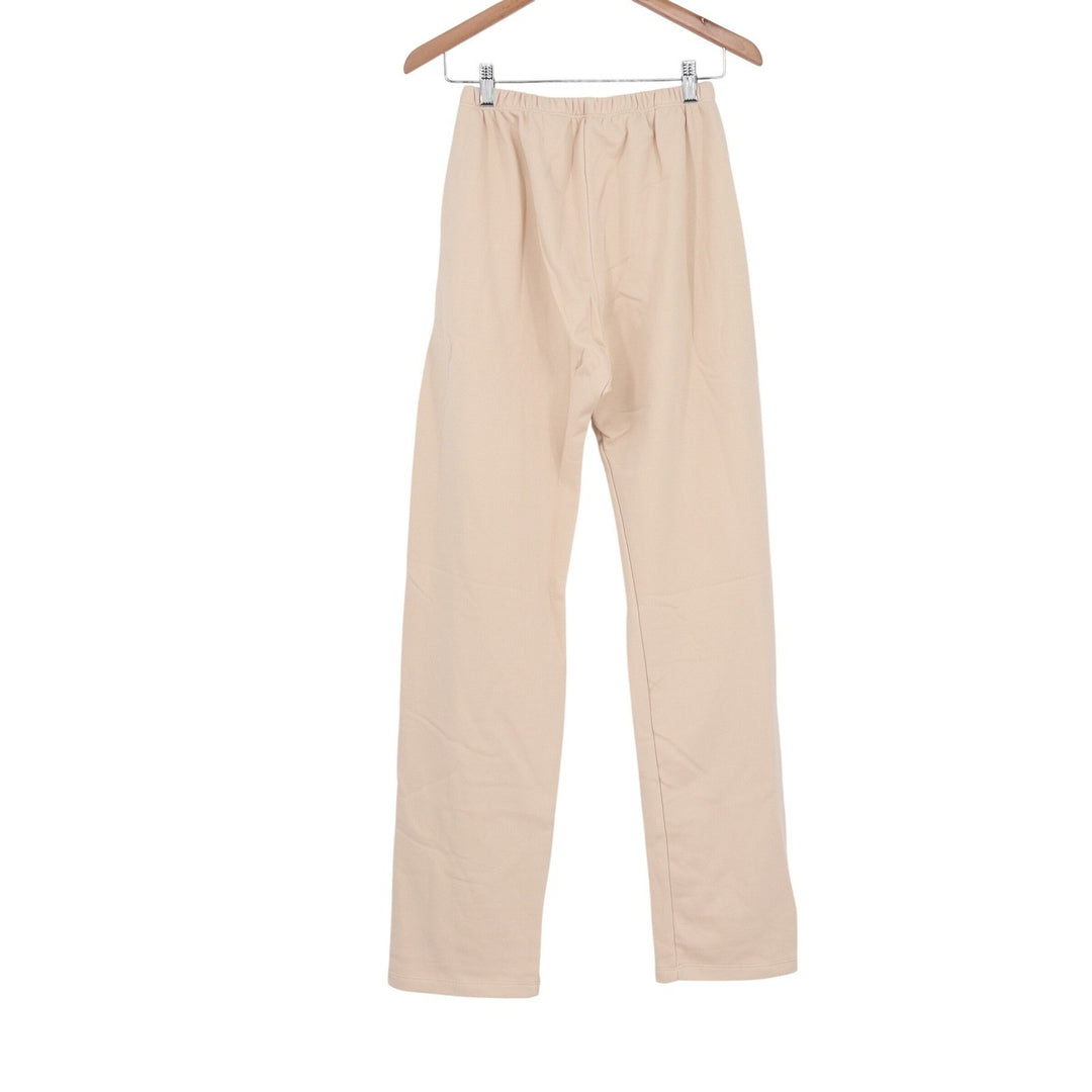 Naked Wardrobe Tan Beige High Waisted Straight Leg Sweatpants XS