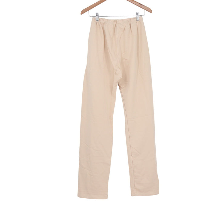 Naked Wardrobe Tan Beige High Waisted Straight Leg Sweatpants XS