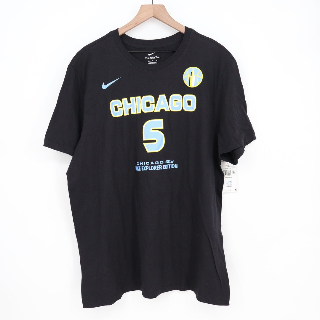 Nike Chicago Sky Angel Reese 5 Explorer Edition Black Mens T-Shirt XL