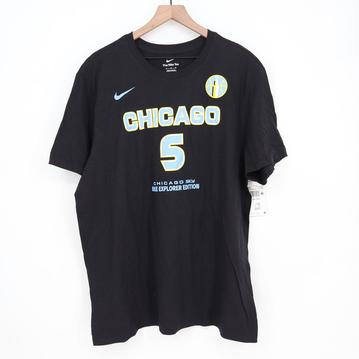 Nike Chicago Sky Angel Reese 5 Explorer Edition Black Mens T-Shirt XL