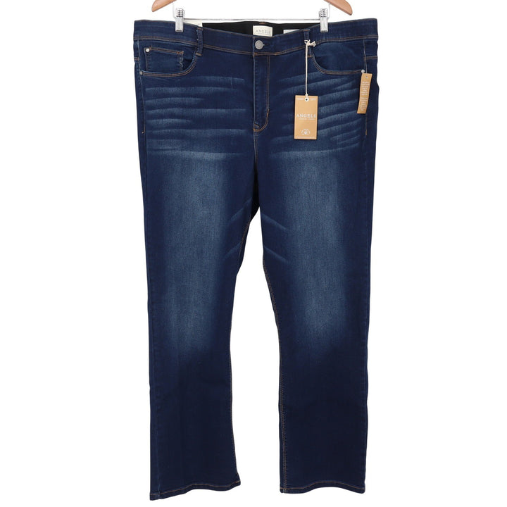 Angels Jeans Womens 22W Everline Sculpt Dark Wash Straight Leg Stretch NEW