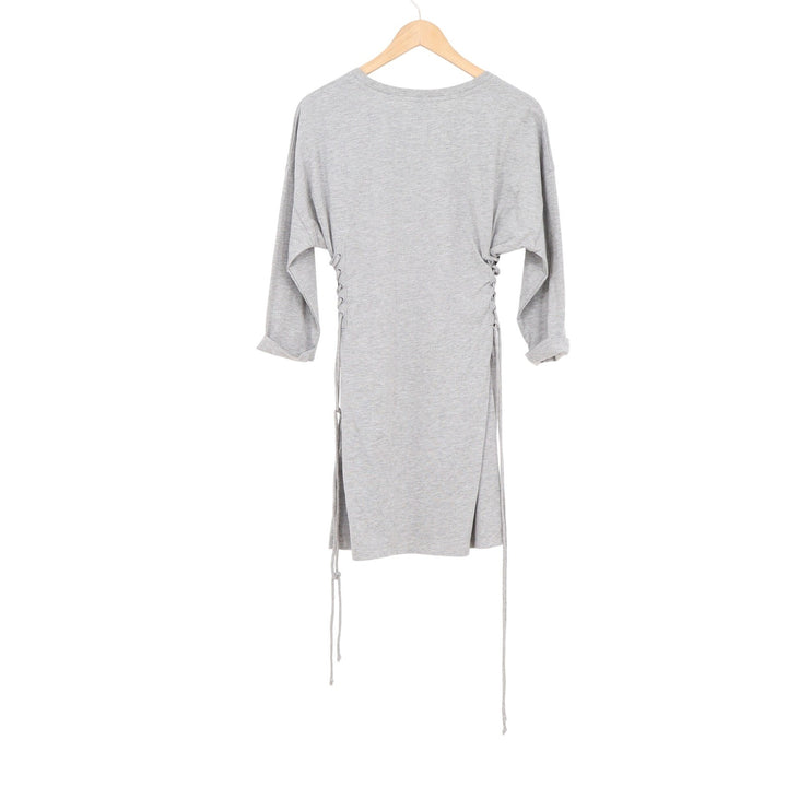 Topshop Womens Heather Gray Side Lace Up Tunic Dress Size 6