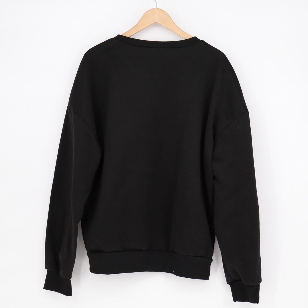 Shein Sweatshirt Womens Large Black Los Angeles California Crew Neck Pullover