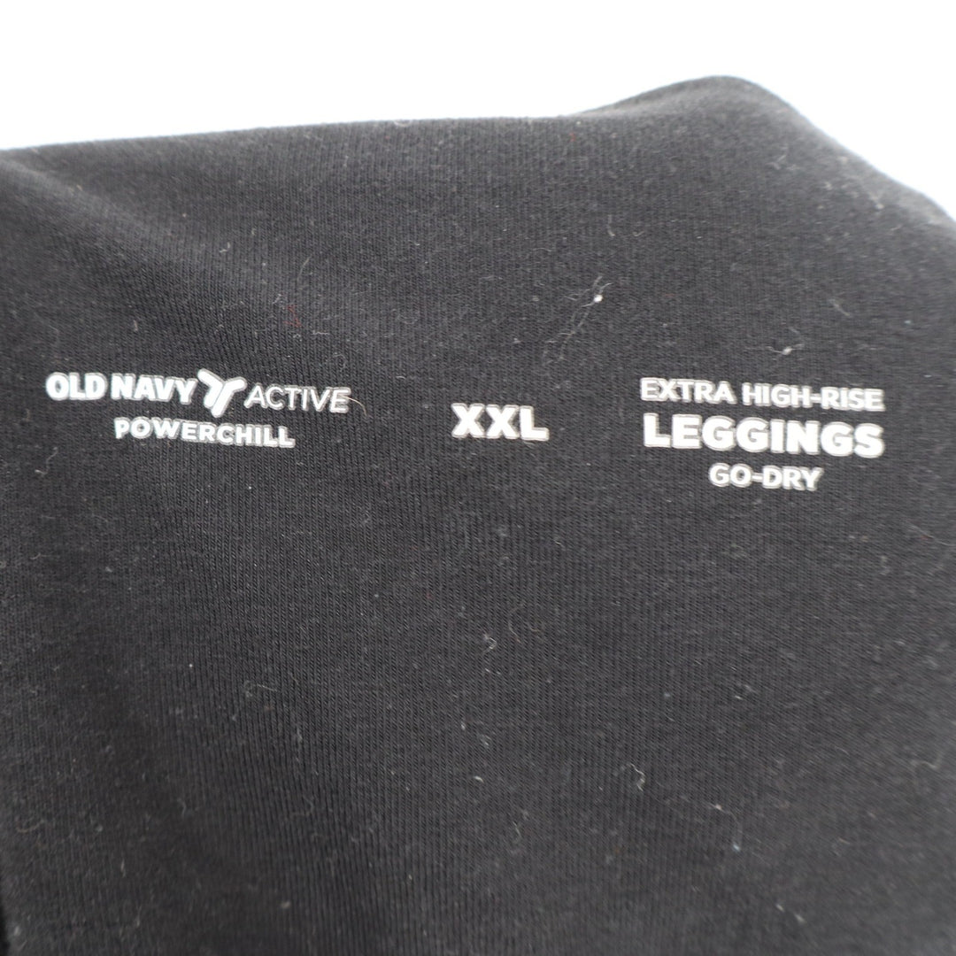 Old Navy Active Powerchill Extra High-Rise Leggings Black XXL Go-Dry Ankle