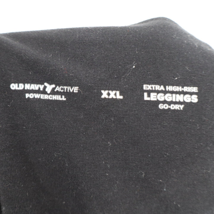 Old Navy Active Powerchill Extra High-Rise Leggings Black XXL Go-Dry Ankle