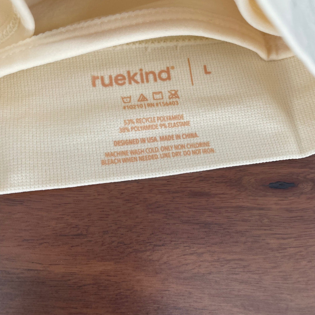 Truekind Everyday Throw on Wireless Bralette Bralette Beige Size L