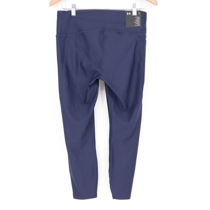 Under Armour Womens Navy Tech Hi Ankle Legging Compression Pocket L