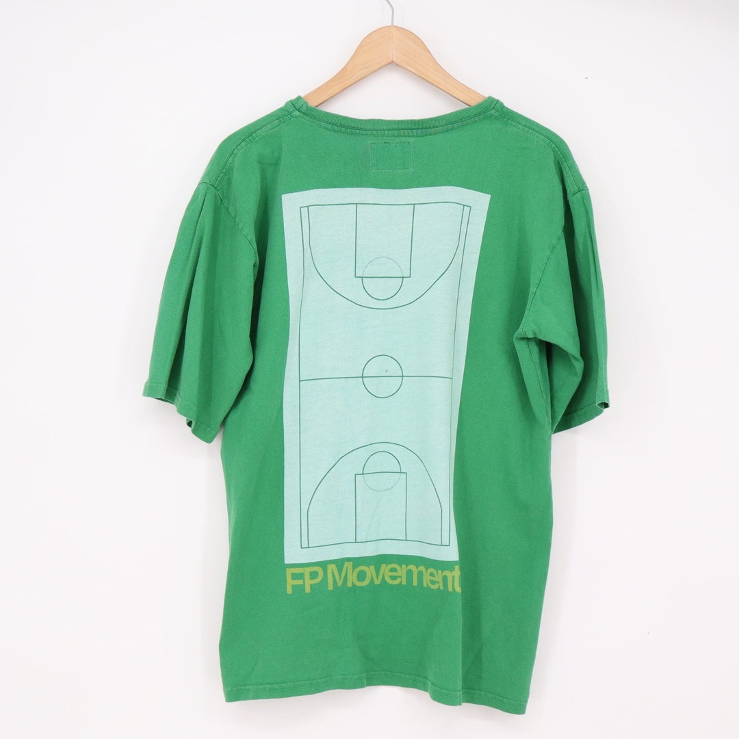 Retrobrand T-Shirt Women S FP Movement Basketball Green Graphic Made in USA EX