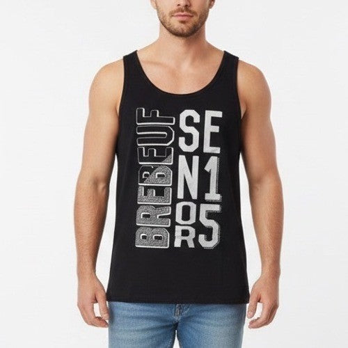 Black Sleeveless Tank Top Seniors 2025 Graphic Print