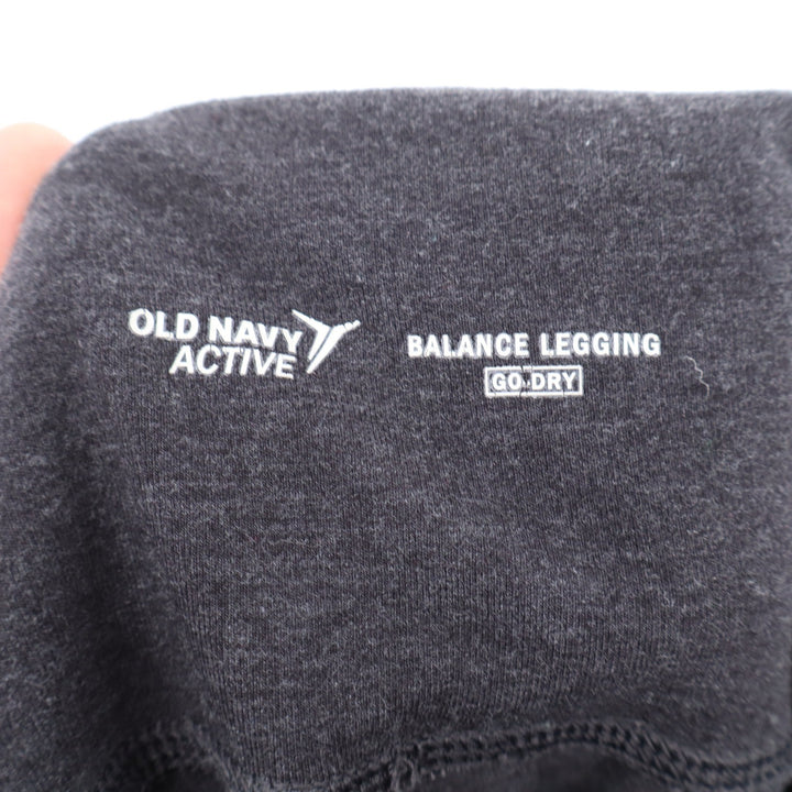 Old Navy Active Balance Leggings Womens Small Charcoal Gray Go-Dry High Waisted