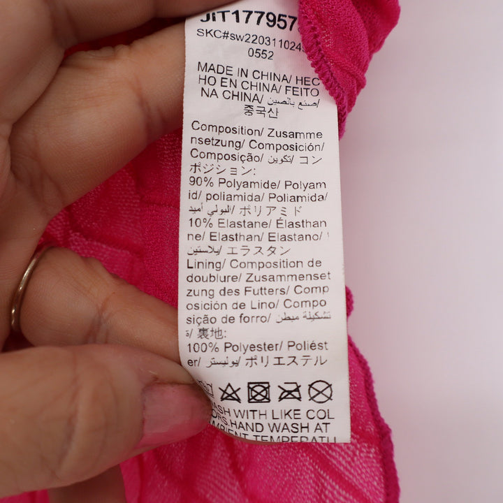 SHEIN Halter Top Women's S Pink Mesh Handkerchief Open Back Excellent
