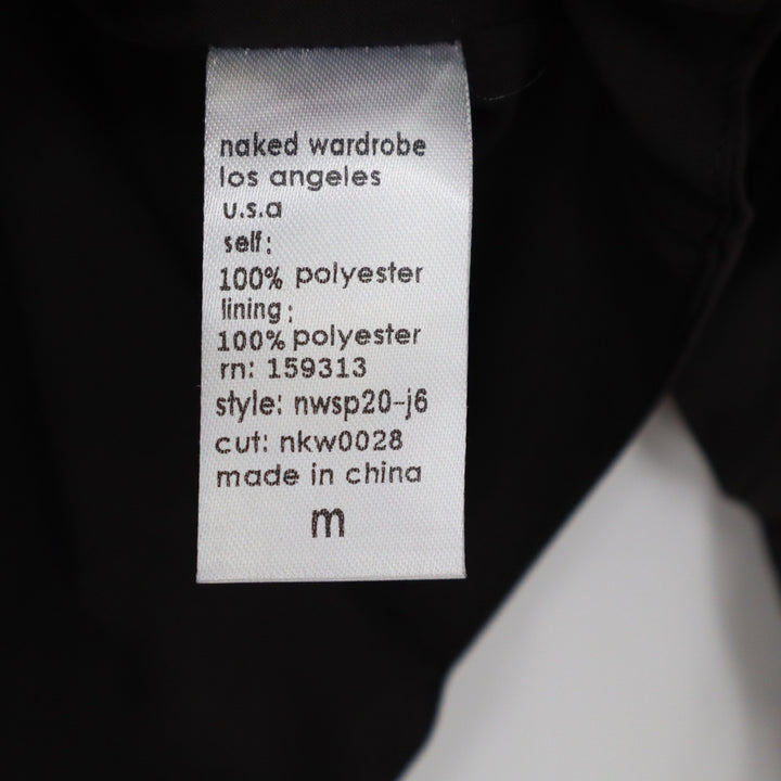 Naked Wardrobe The Statement Black Cropped Garter Blazer Jacket Medium