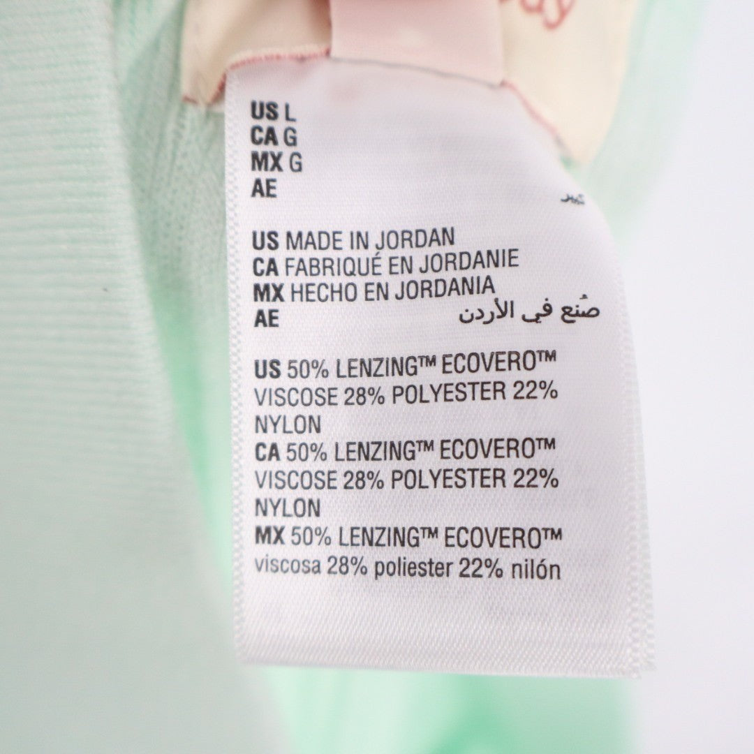 State of Day Intimates Pajama Pants Womens Large Butter Mint Green Ribbed Knit