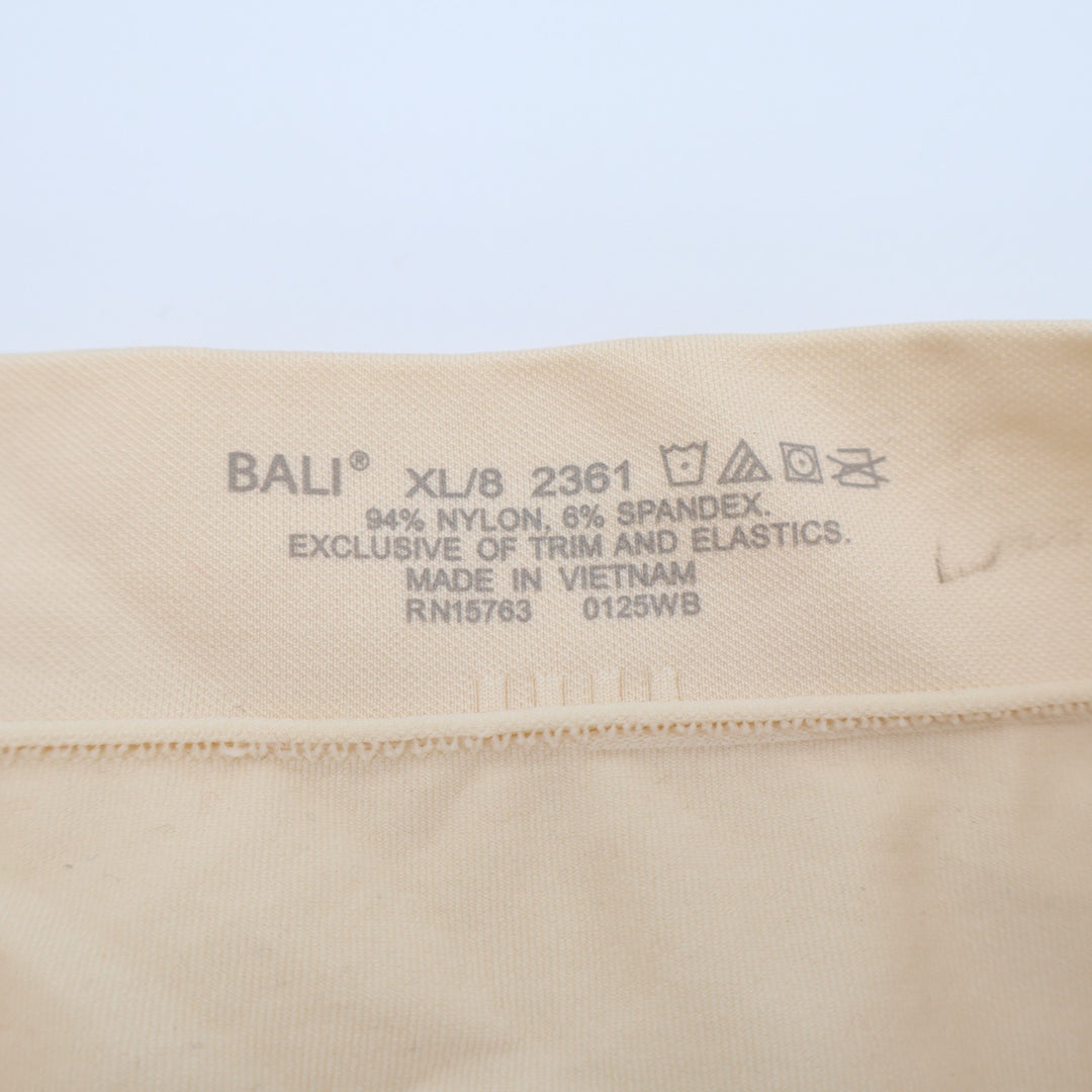 Bali One Smooth U All Over Smoothing Seamless Brief Panty Womens XL/8 Beige