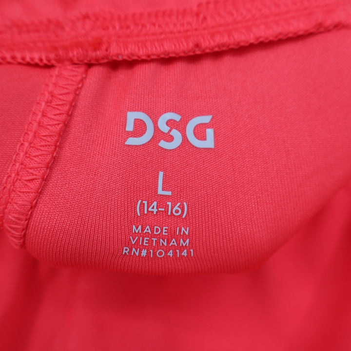 DSG Boys All Sport Shorts Cabana Coral White L 14-16