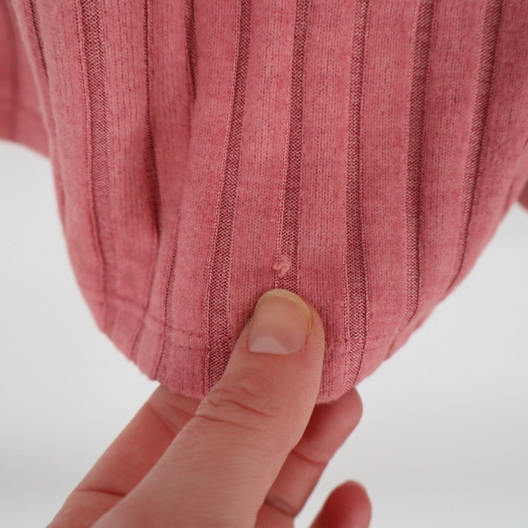 State of Day Intimates Pajama Pants Womens Large Pink Ribbed Wide Leg Sleepwear
