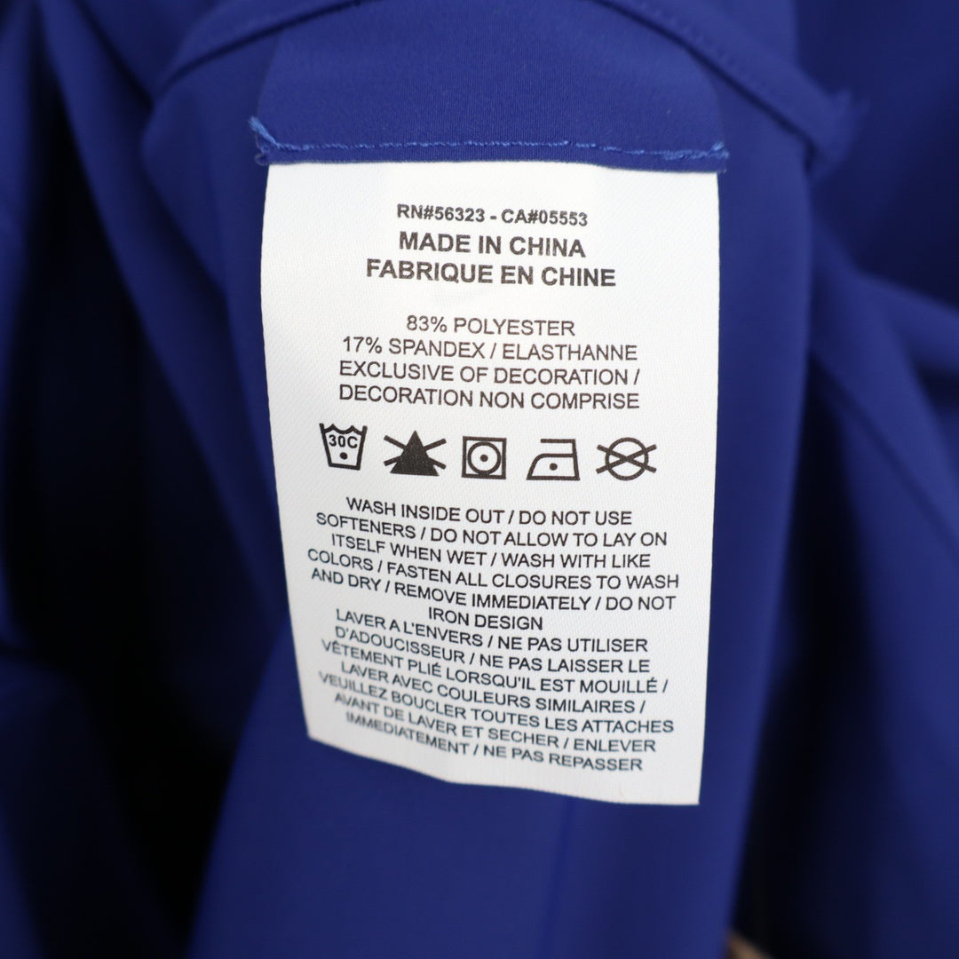 Nike 24.7 Dri-FIT Womens Royal Blue Training Snap Button Shirt Size M