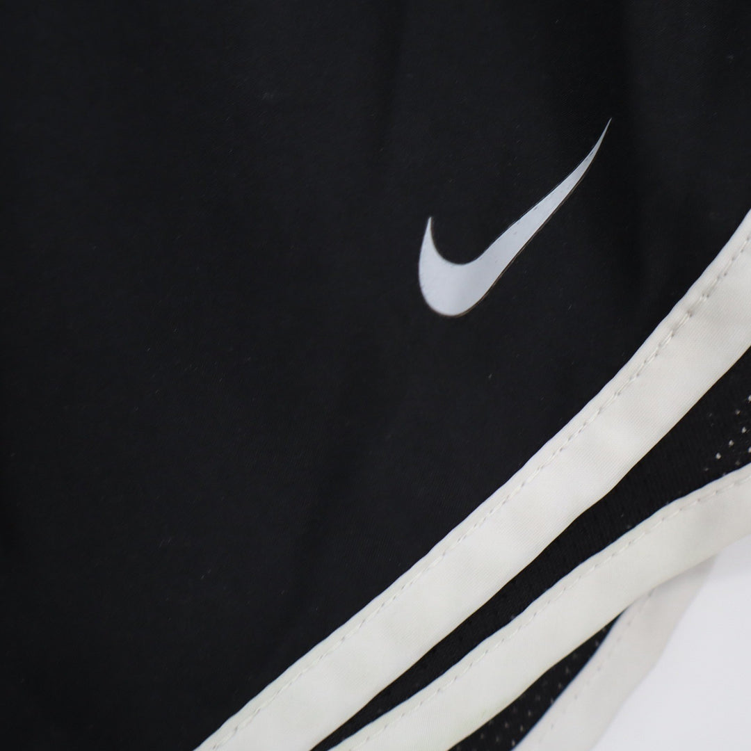 Nike Dri-FIT Tempo Running Shorts Black White Womens Small Athletic Gym