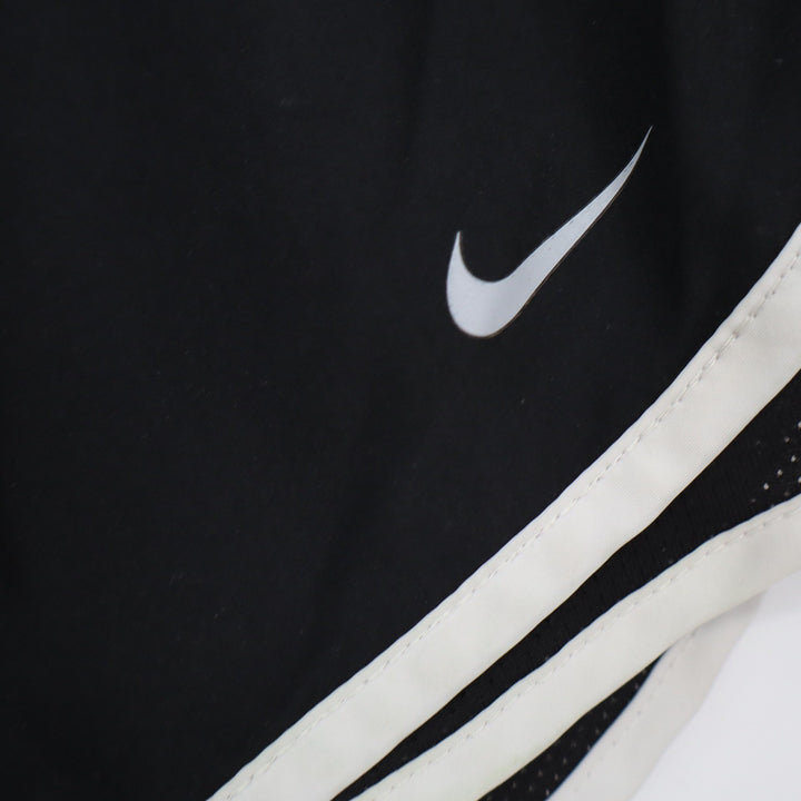 Nike Dri-FIT Tempo Running Shorts Black White Womens Small Athletic Gym