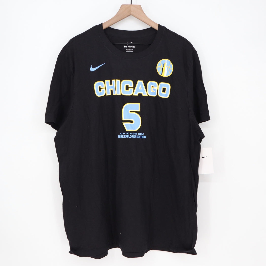 Nike Chicago Sky Angel Reese 5 Explorer Edition T-Shirt Black XXL New