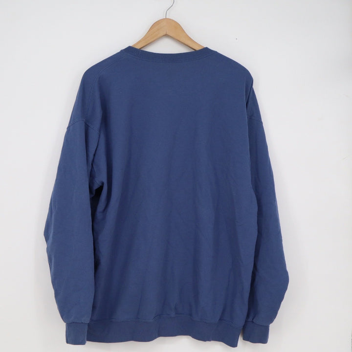 Athletic Works Mens XL Navy Blue Crewneck Sweatshirt Fleece Pullover
