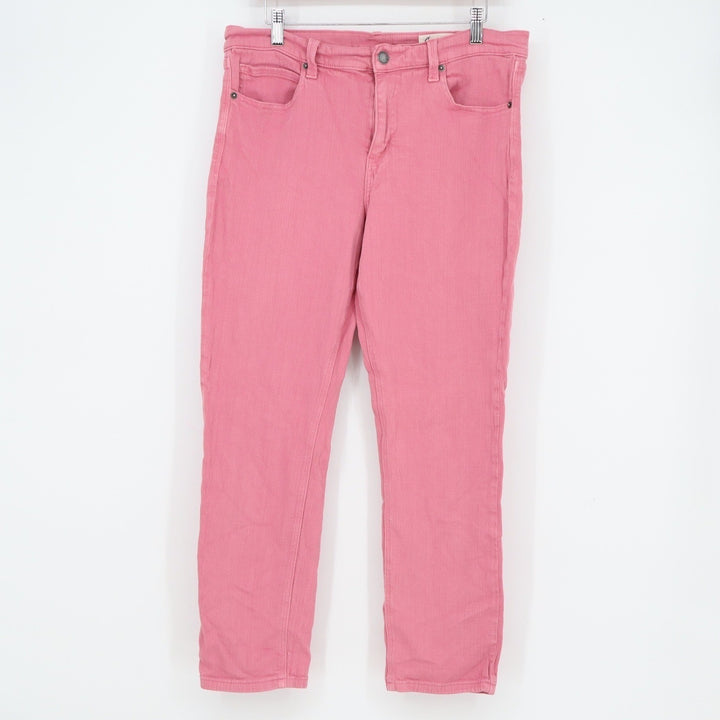 Cosmic Blue Love Pink Straight Leg Stretch Denim Jeans Size 31