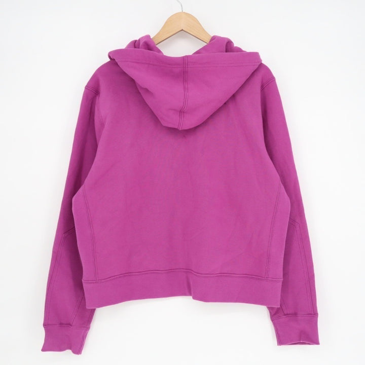 American Giant Hoodie Womens Large Purple Fleece Lined Kangaroo Pocket Full Zip
