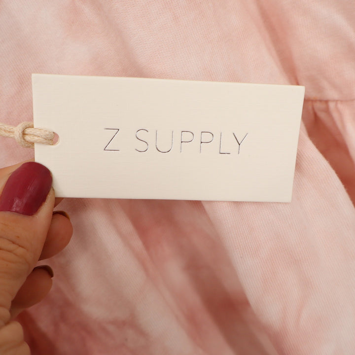 Z Supply Maxi Dress Women's M Pink Tie Dye Spaghetti Strap New