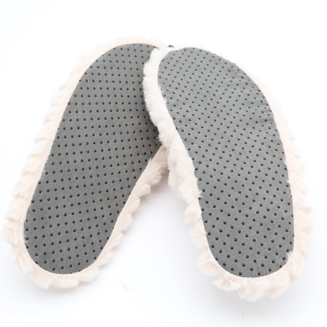 Northeast Outfitters Cream Fuzzy Slide Slippers Womens Medium Large 7-9 New