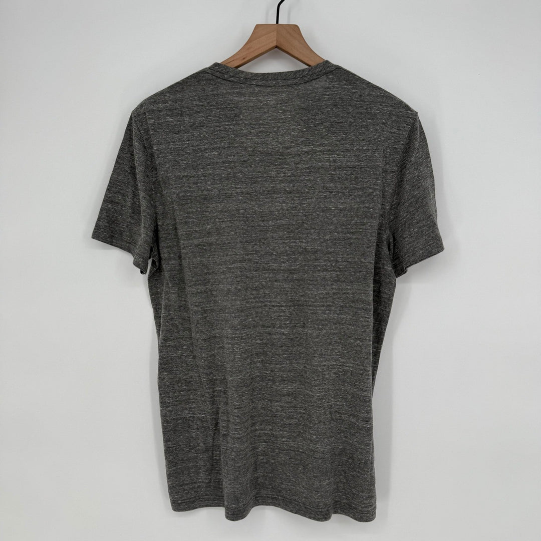 AG Adriano Goldschmied Mens T Shirt Gray Graphic Print Short Sleeve Size M