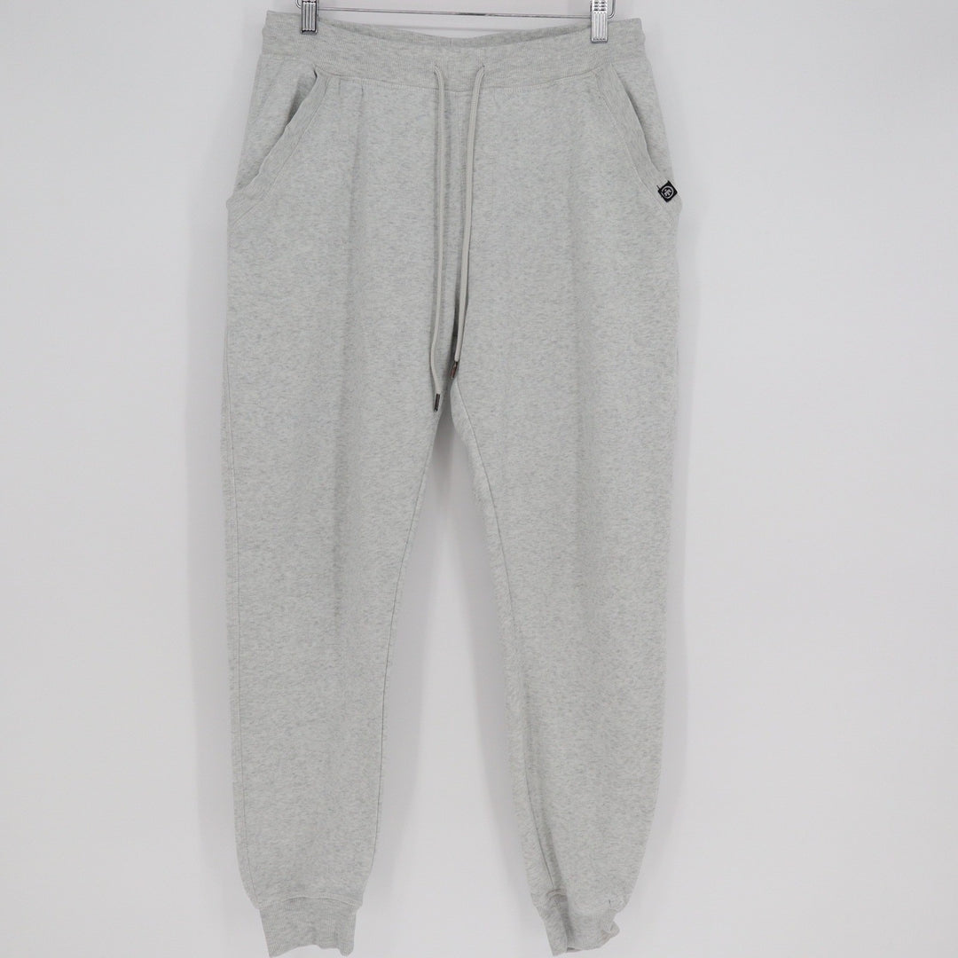 Monument Mens Heather Gray Jogger Sweatpants Fleece Lined Size L