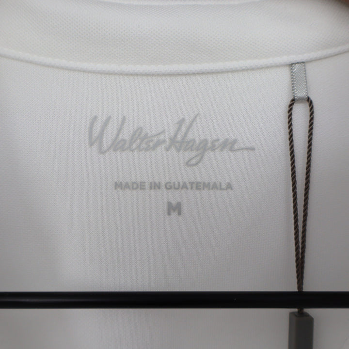 Walter Hagen Womens Clubhouse Pique Polo Shirt White Size M NWT