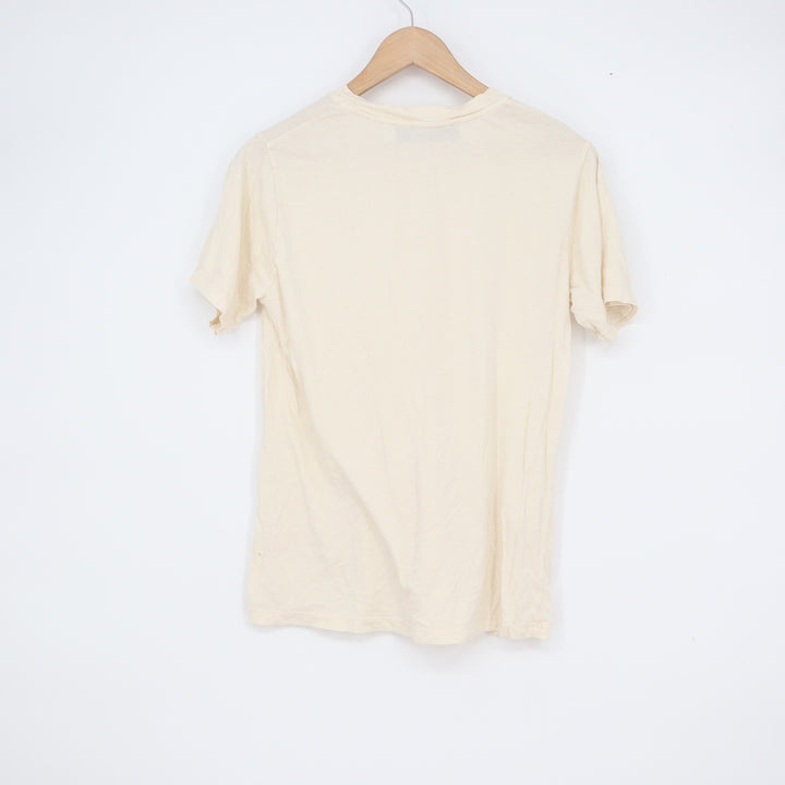 IRO Paris Mens Cream Off-White Cotton Crewneck Short Sleeve T-Shirt Size XS