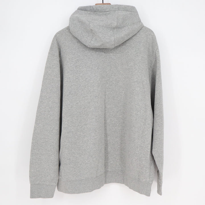 Nike Sportswear Club Hoodie Mens 2XL Heather Gray Cotton Fleece Lined Pullover