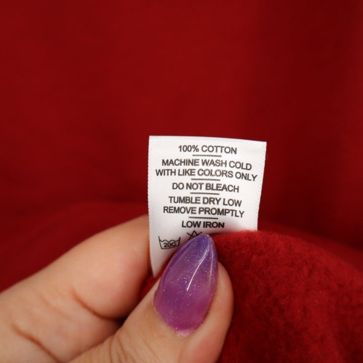 American Giant Hoodie Unisex Medium Red Logo Fleece Lined Cotton Kangaroo Pocket